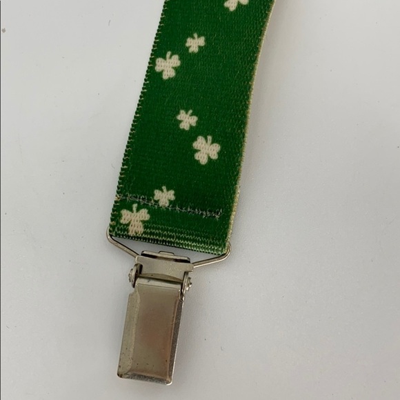 St Patrick’s Day suspenders 4 lead clovers lucky - Picture 3 of 6